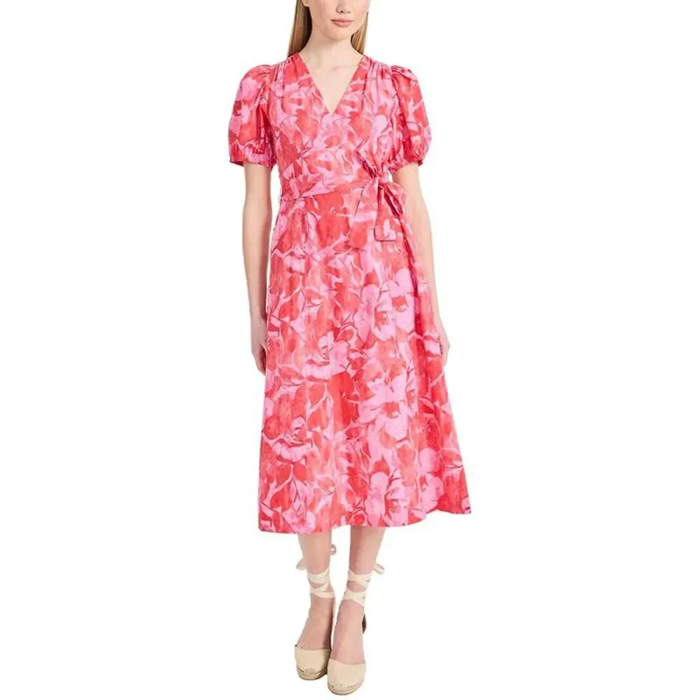 Donna Morgan Womens  Midi Dress, Pink